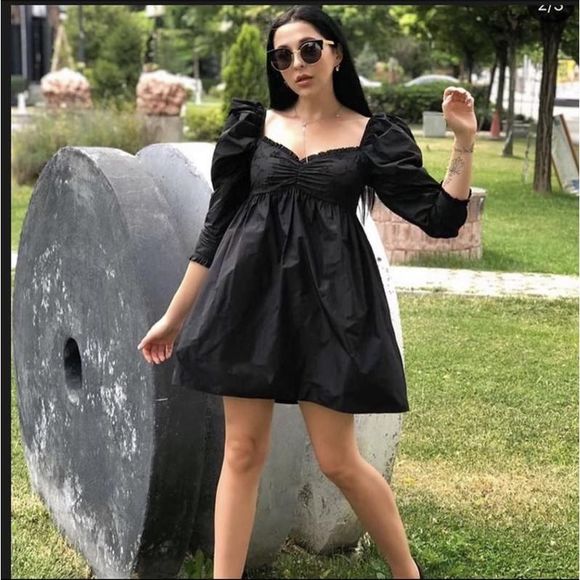 ZARA Dress Embroidered Mini Small NWT - Picture 5 of 8